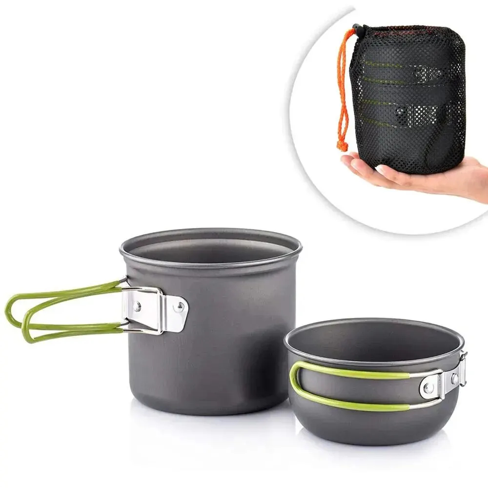 Camping Hiking Cooking - Ultralight Camping Pot Set: Camping Cookware