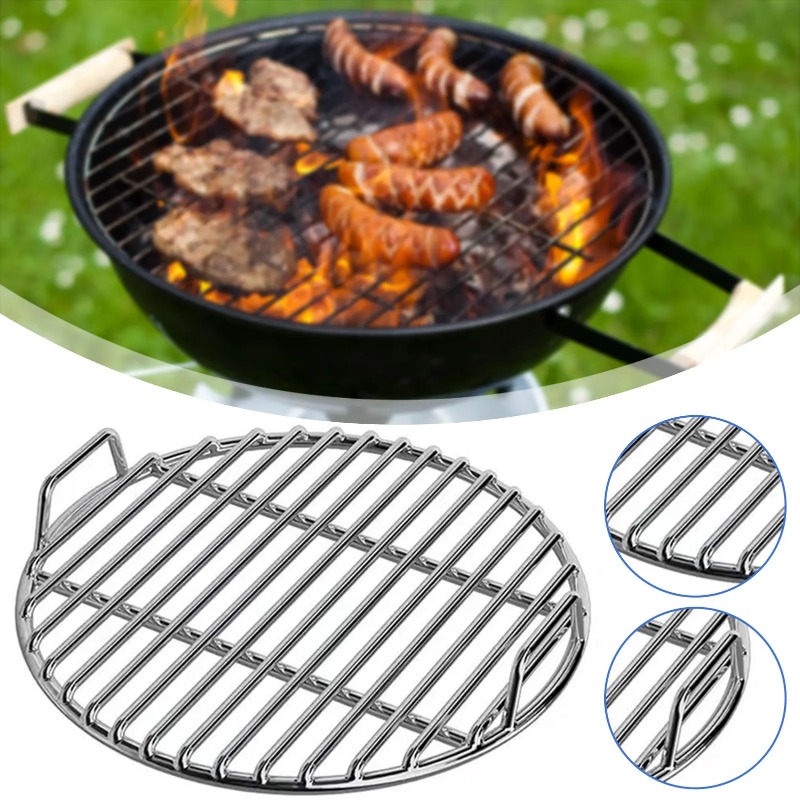 Camping Cooking Bbq - BBQ Rack,Grilling Grates Replacement,Round 40cm Cast