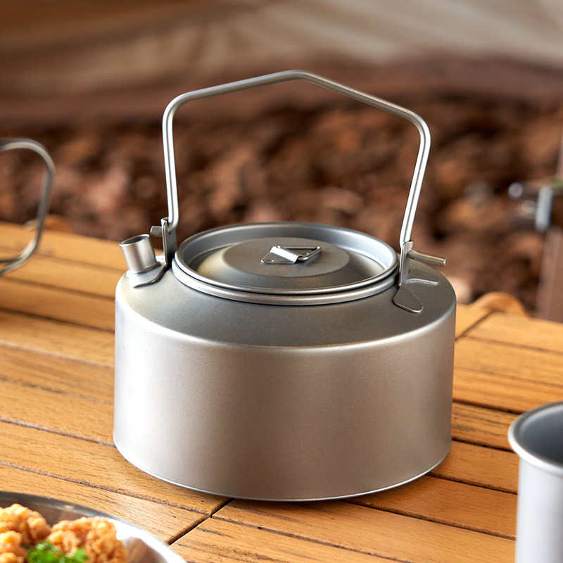 Camping Hiking Cooking - Camping Water Cooking Kettle Titanium Kettle