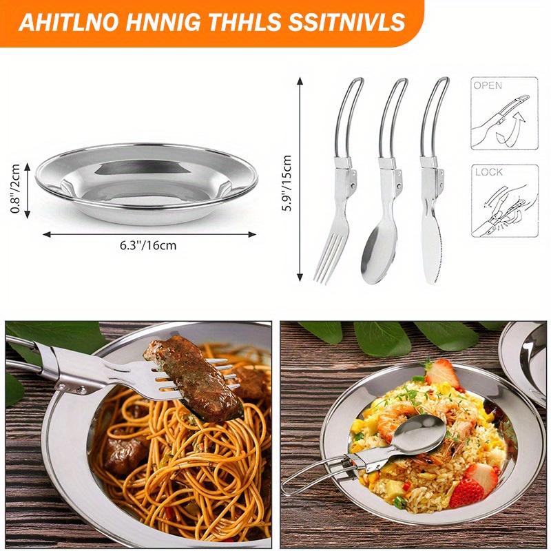 17pcs Camping Cookware Set, Po - Camping Cooking Set Stainless Steel ulasan dan harga