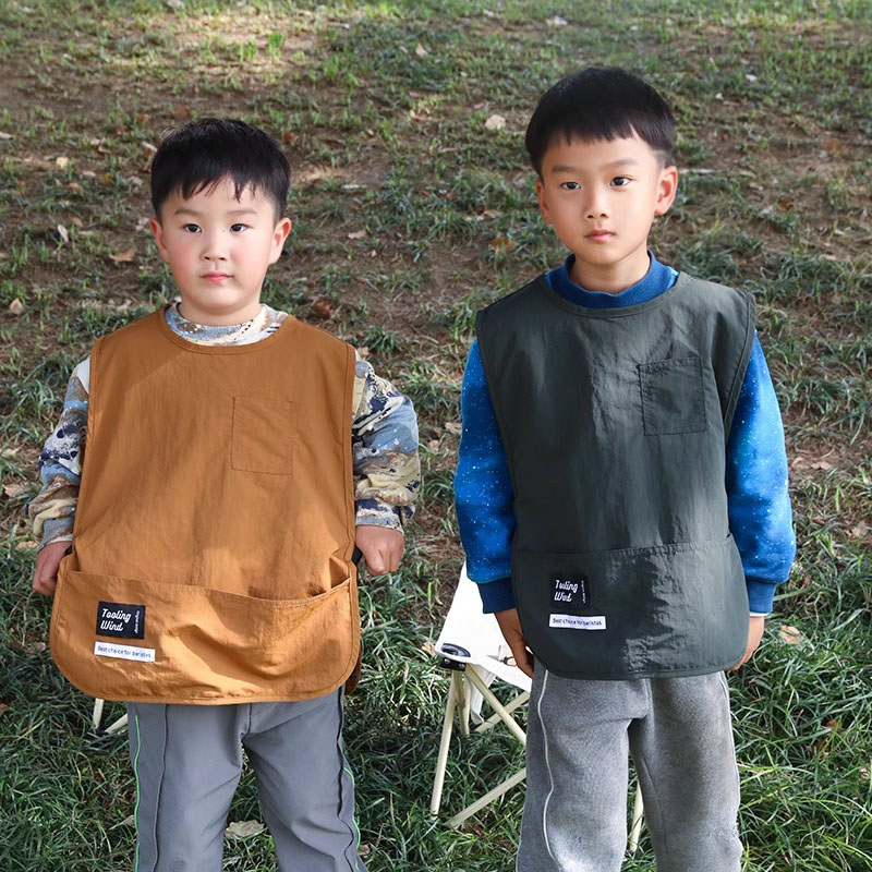Oilproof Waterproof Kids Apron - Camping Cooking Kids ulasan dan harga
