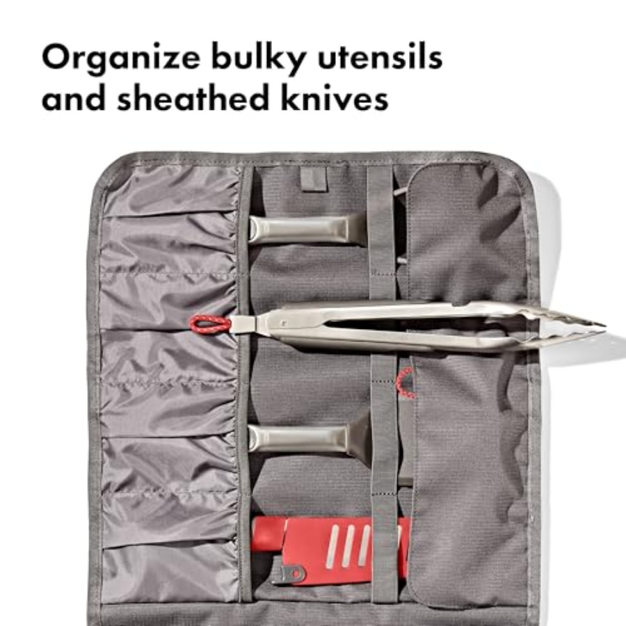 Outdoor Camp Kitchen Tool Roll - Camping Cooking Utensil Roll ulasan dan harga