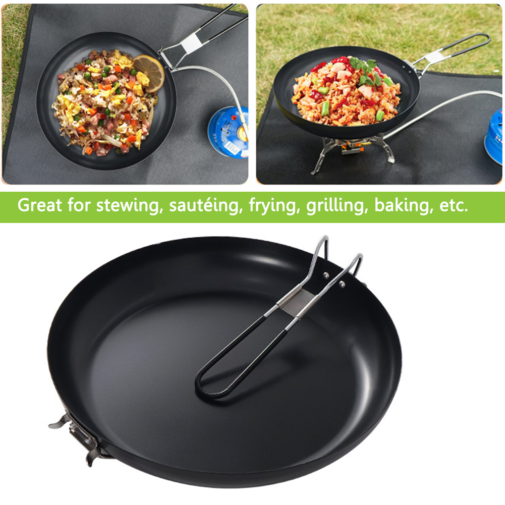 Nonstick Frying Pan Outdoor Ca - Camping Cooking Pot Stainless Steel ulasan dan harga