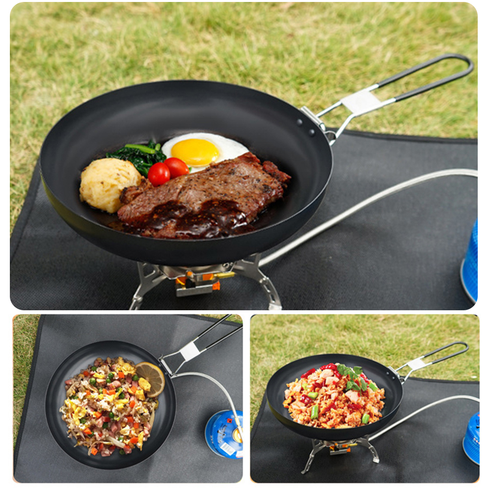 Nonstick Frying Pan Outdoor Ca - Camping Cooking Pot Stainless Steel ulasan dan harga
