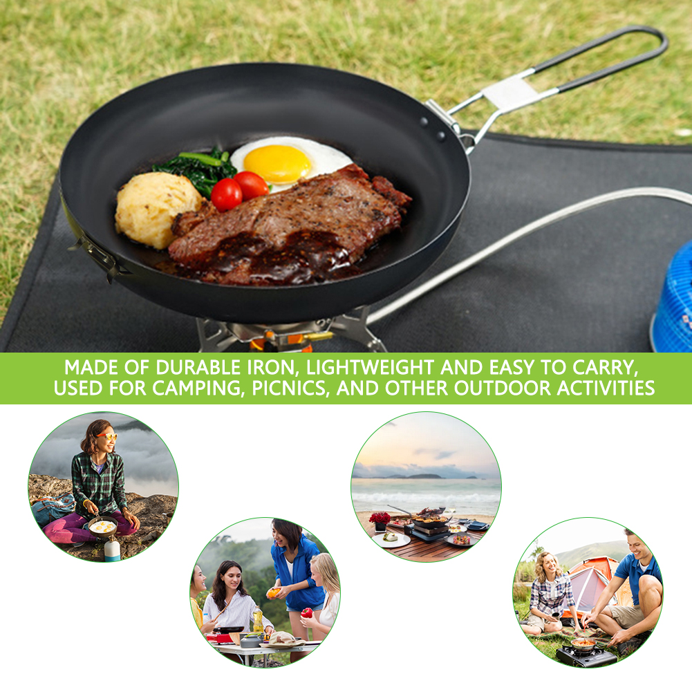 Nonstick Frying Pan Outdoor Ca - Camping Cooking Pot Stainless Steel ulasan dan harga