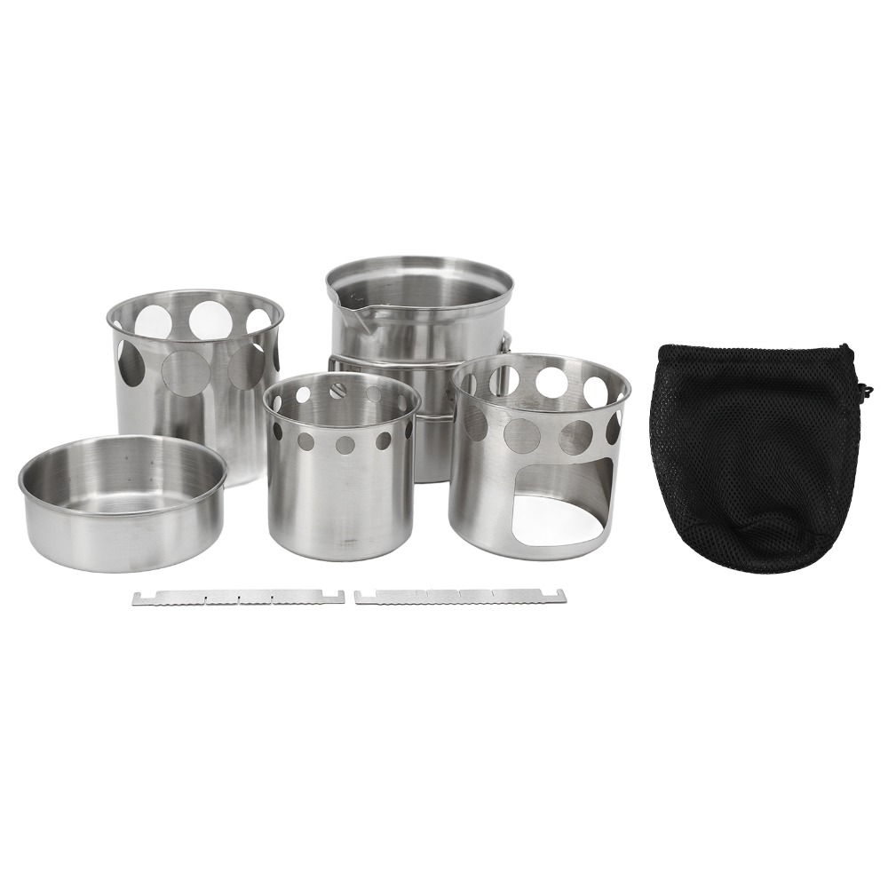 Durable Stainless Steel Campin - Camping Cooking Set Stainless Steel ulasan dan harga