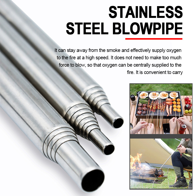 Blow Fire Tube Mouth Blowpipe  - Camping Cooking Youtube ulasan dan harga
