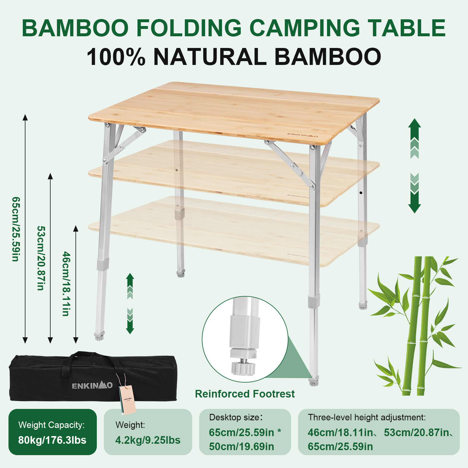 Adjustable Height Foldable Rol - Camping Cooking Table Foldable ulasan dan harga