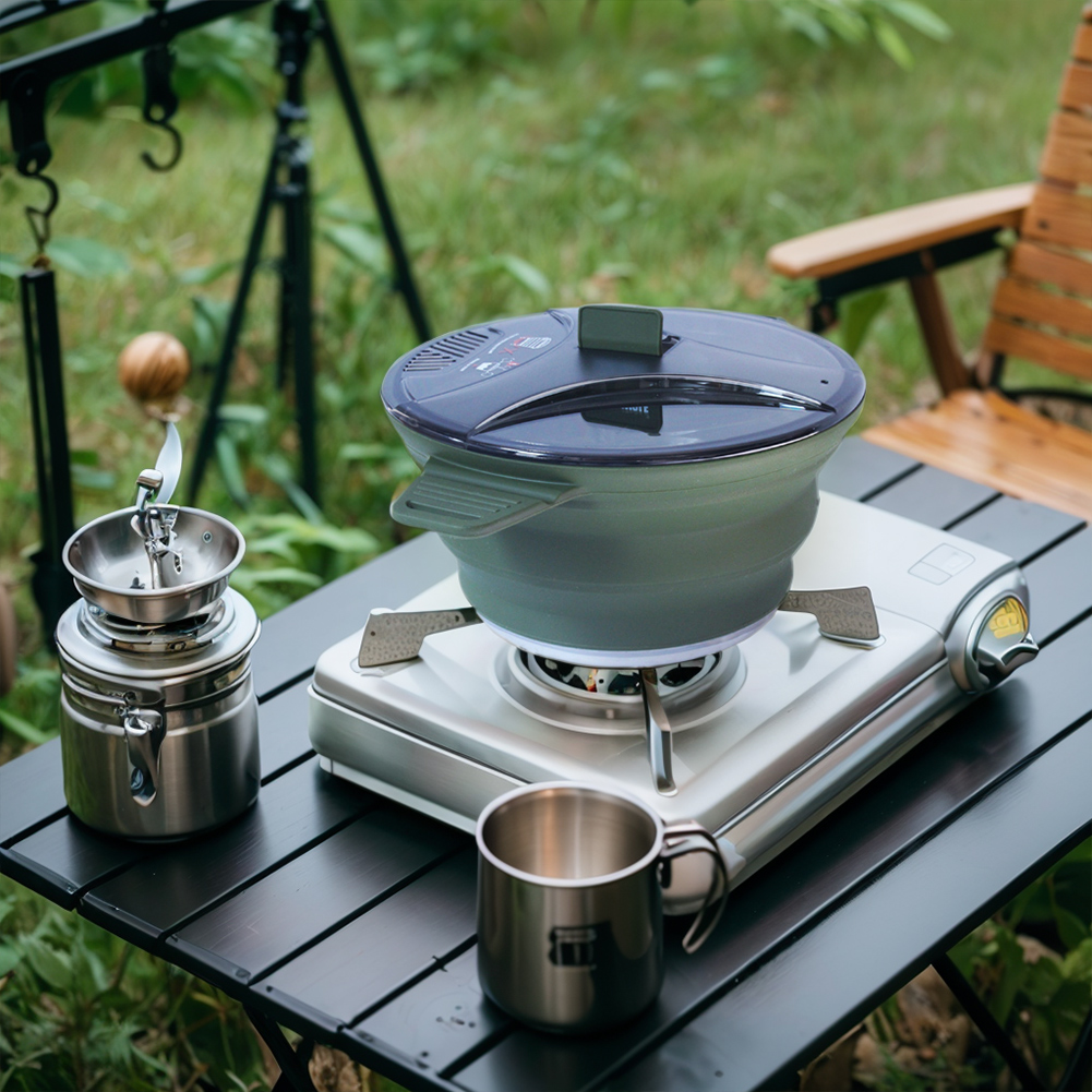 Outdoor Camping Folding Pot, S - Camping Cooking Set Stainless Steel ulasan dan harga
