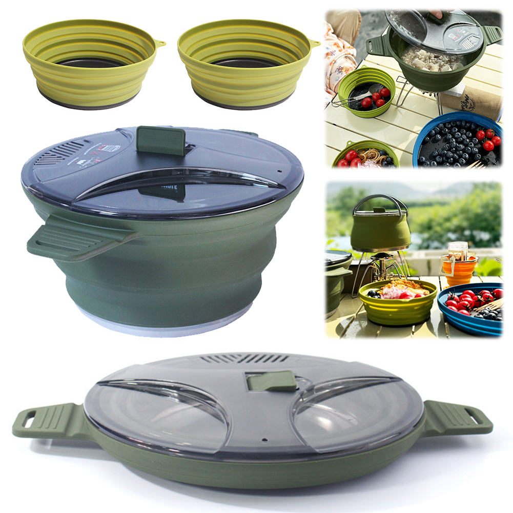 Outdoor Camping Folding Pot, S - Camping Cooking Set Stainless Steel ulasan dan harga
