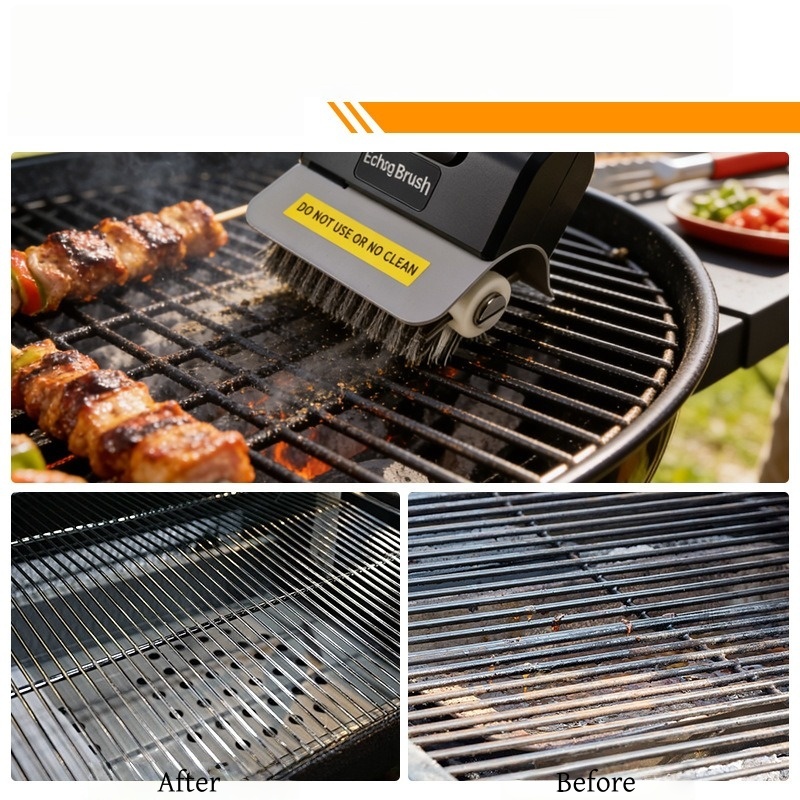 JUSTINLAU Electric Grill Brush - Camping Cooking Bbq ulasan dan harga
