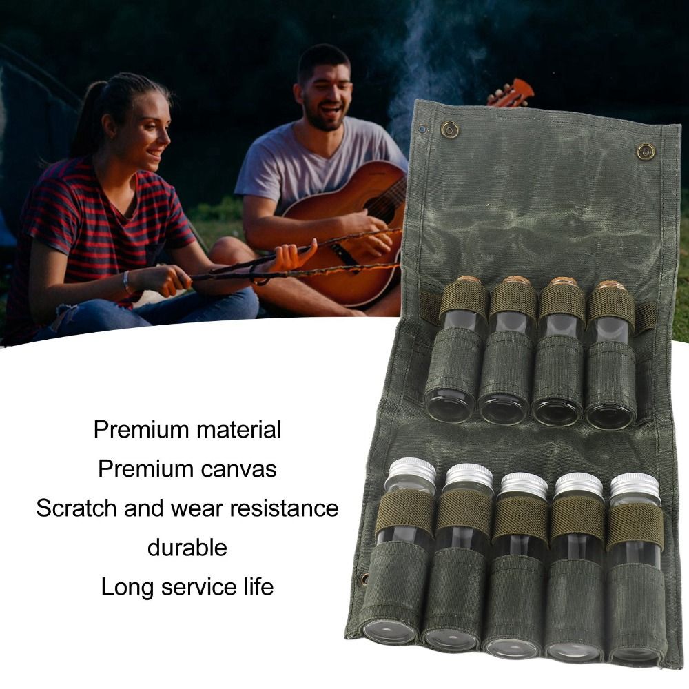 9 Pcs Durable Canvas Portable  - Camping Cooking Youtube ulasan dan harga