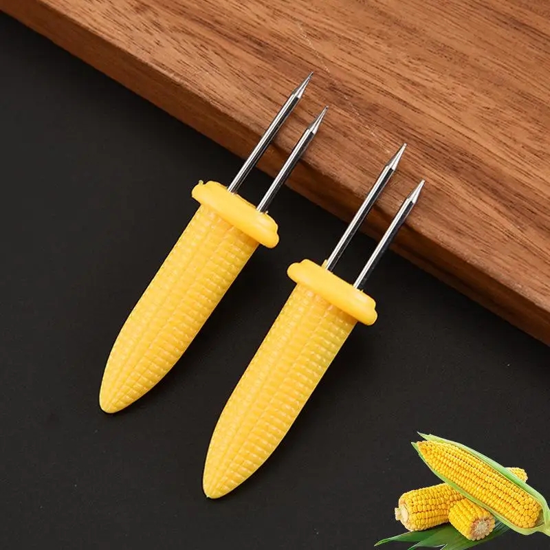 10pcs Fork Corn Skewer Stainle - Camping Cooking Vegetables ulasan dan harga