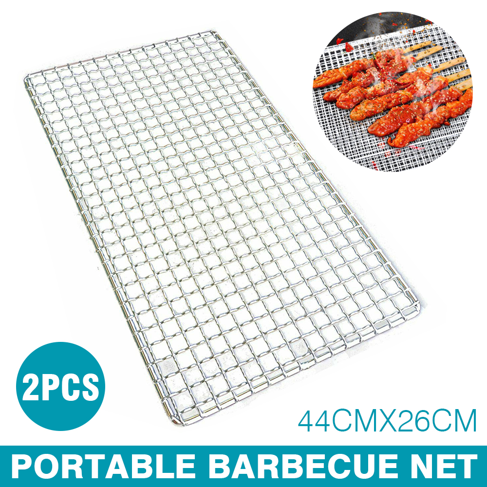 1pcs/2pcs 50 * 38cm BBQ Grill  - Camping Cooking Vegetables ulasan dan harga