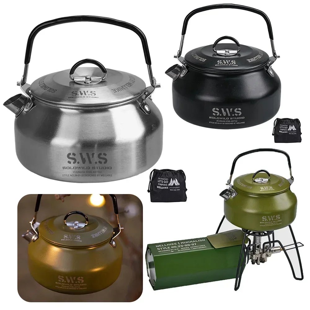Stainless Steel Kettle 0.8L Po - Camping Cooking Pot Stainless Steel ulasan dan harga
