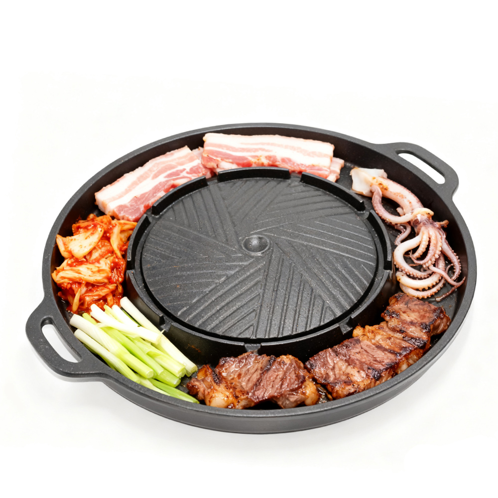 KOSUN Korean BBQ Grill Pan 2 i - Camping Cooking Dishes ulasan dan harga