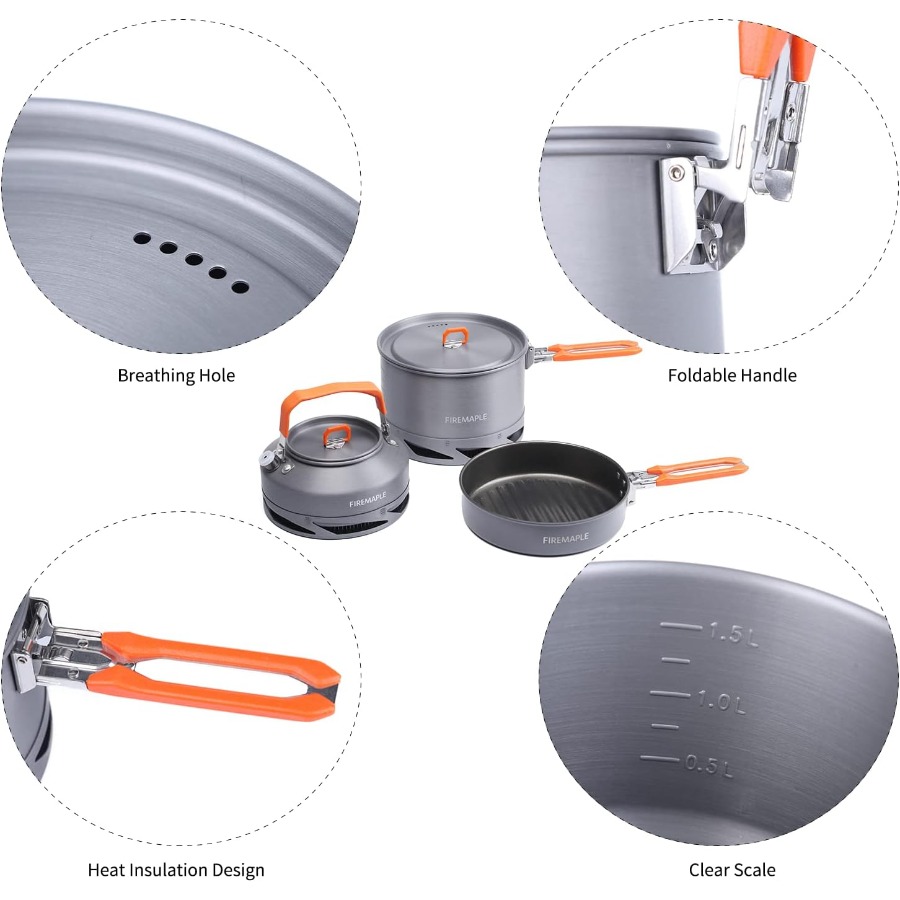 Fire-Maple Feast 4 Piece Campi - Camping Hiking Cooking ulasan dan harga