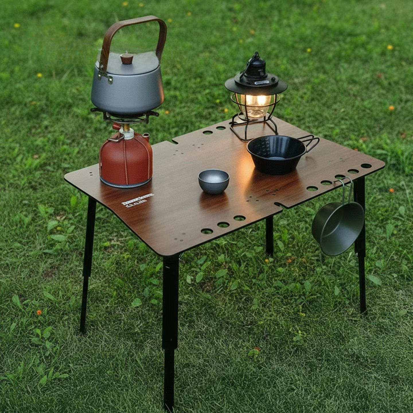 Outdoor Aluminum Folding Table - Camping Cooking Table Foldable ulasan dan harga