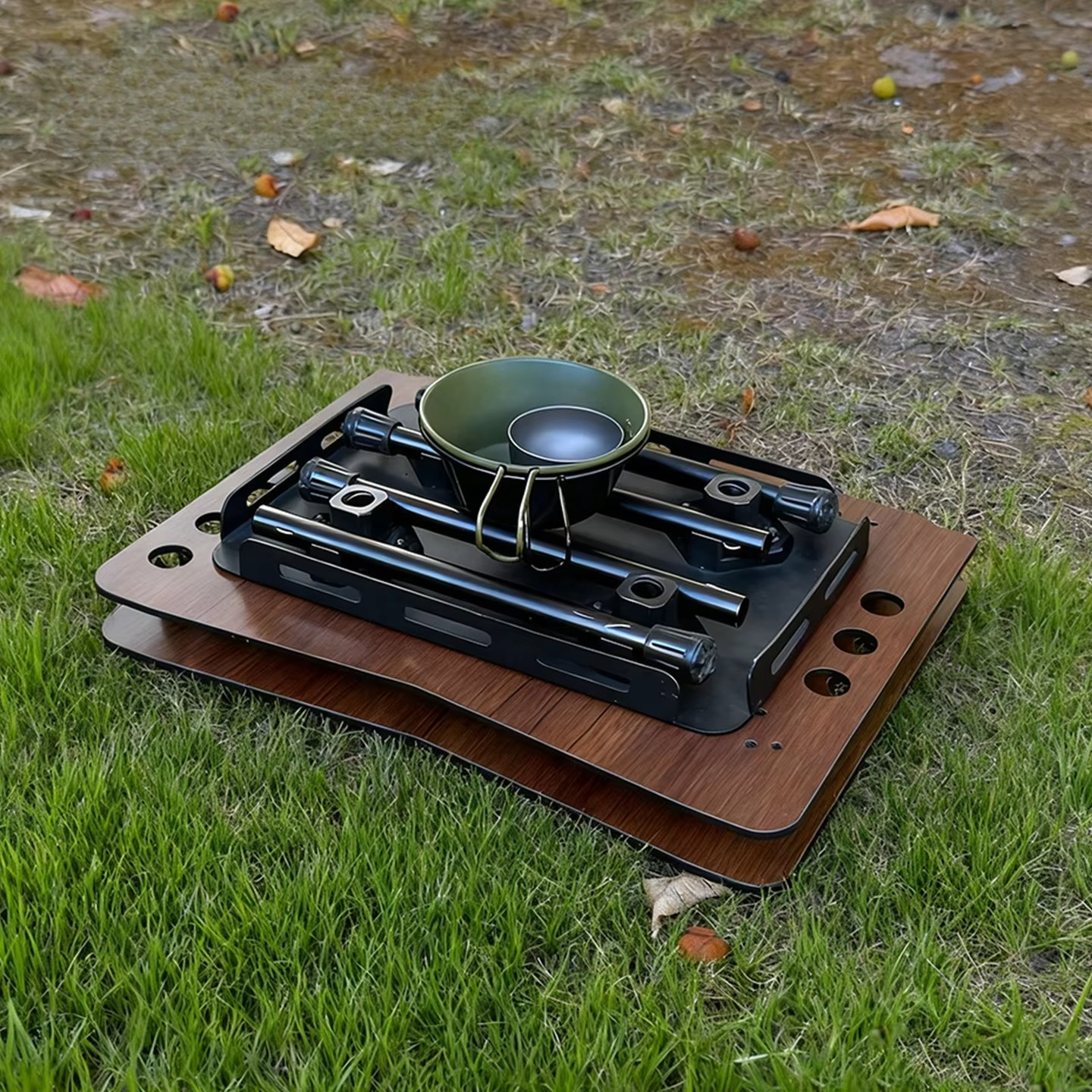 Outdoor Aluminum Folding Table - Camping Cooking Table Foldable ulasan dan harga