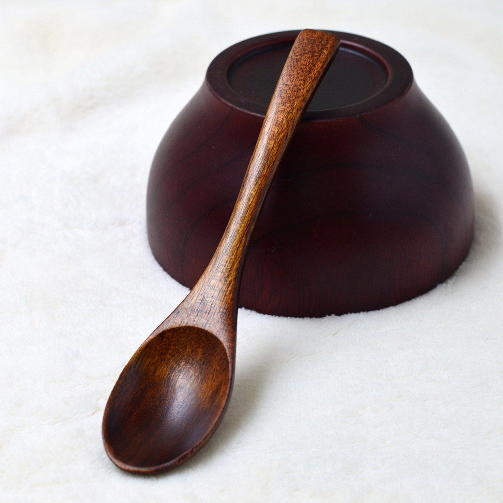 4Pcs Wooden Kids Soup Spoons N - Camping Cooking Kids ulasan dan harga
