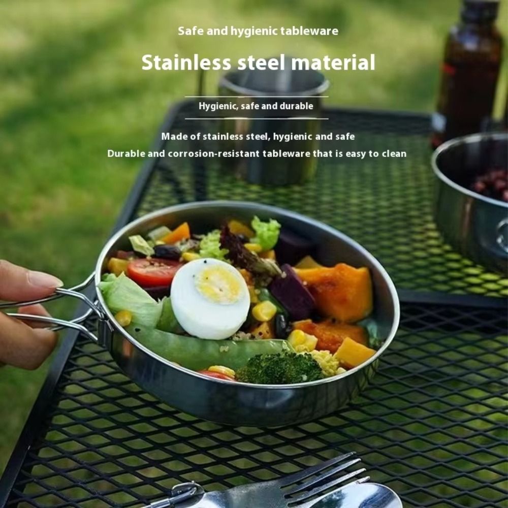 5Pcs 304 Stainless Steel Campi - Camping Cooking Set Stainless Steel ulasan dan harga