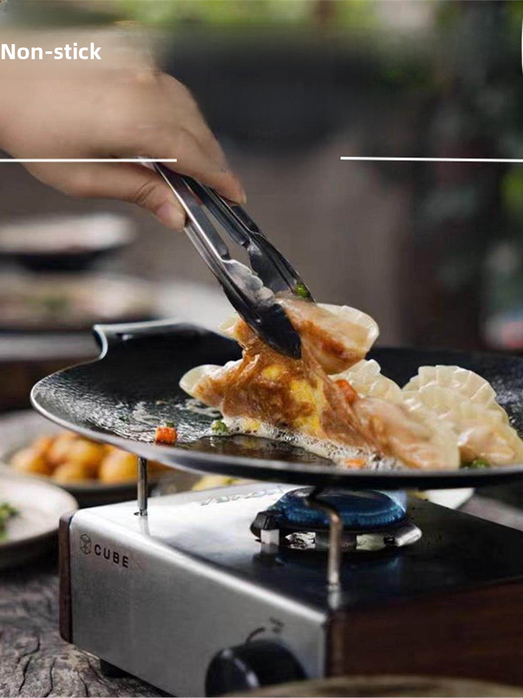 Outdoor Cast Iron Charcoal Gri - Camping Cooking Bbq ulasan dan harga