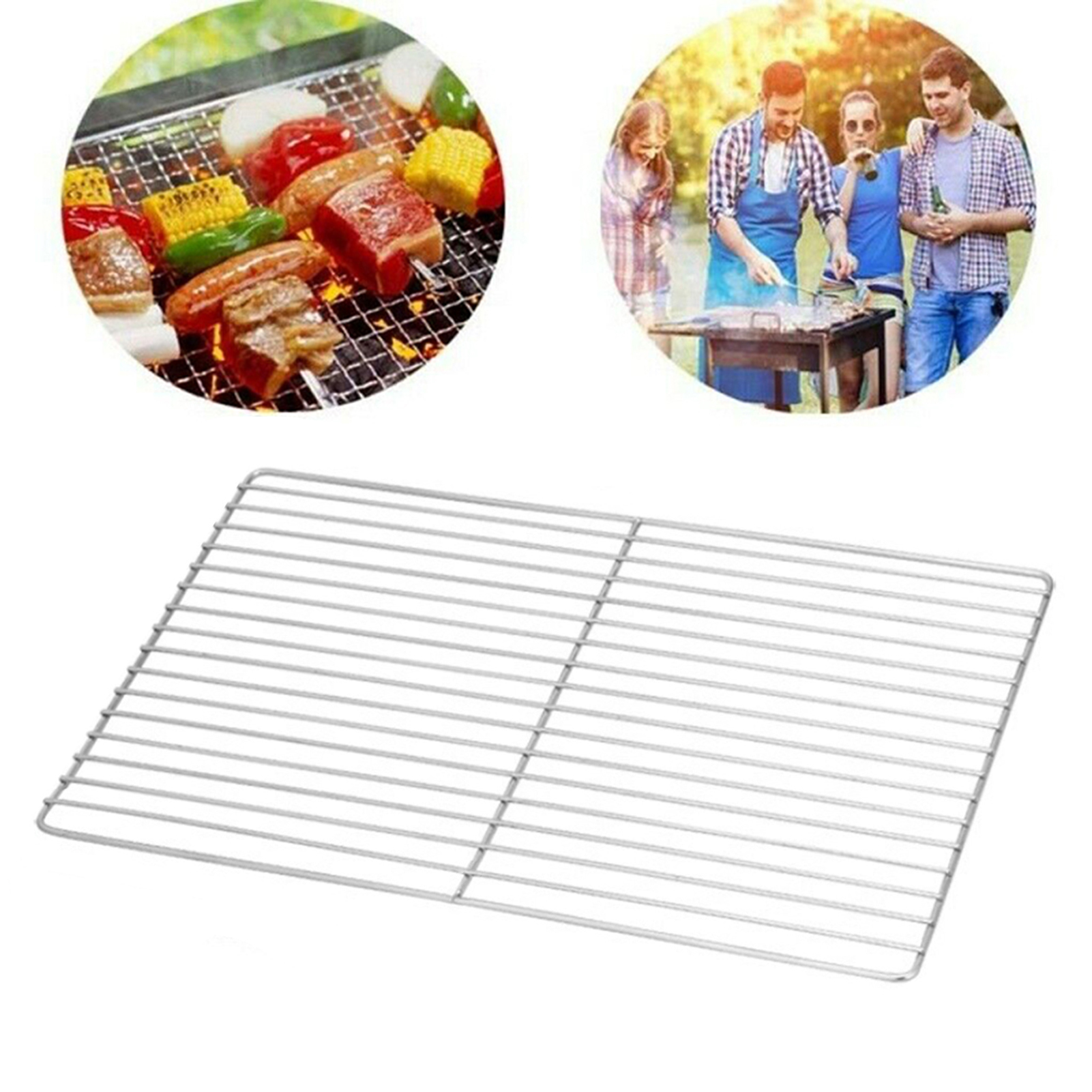 Stainless Steel BBQ Grill Grid - Camping Cooking Bbq ulasan dan harga