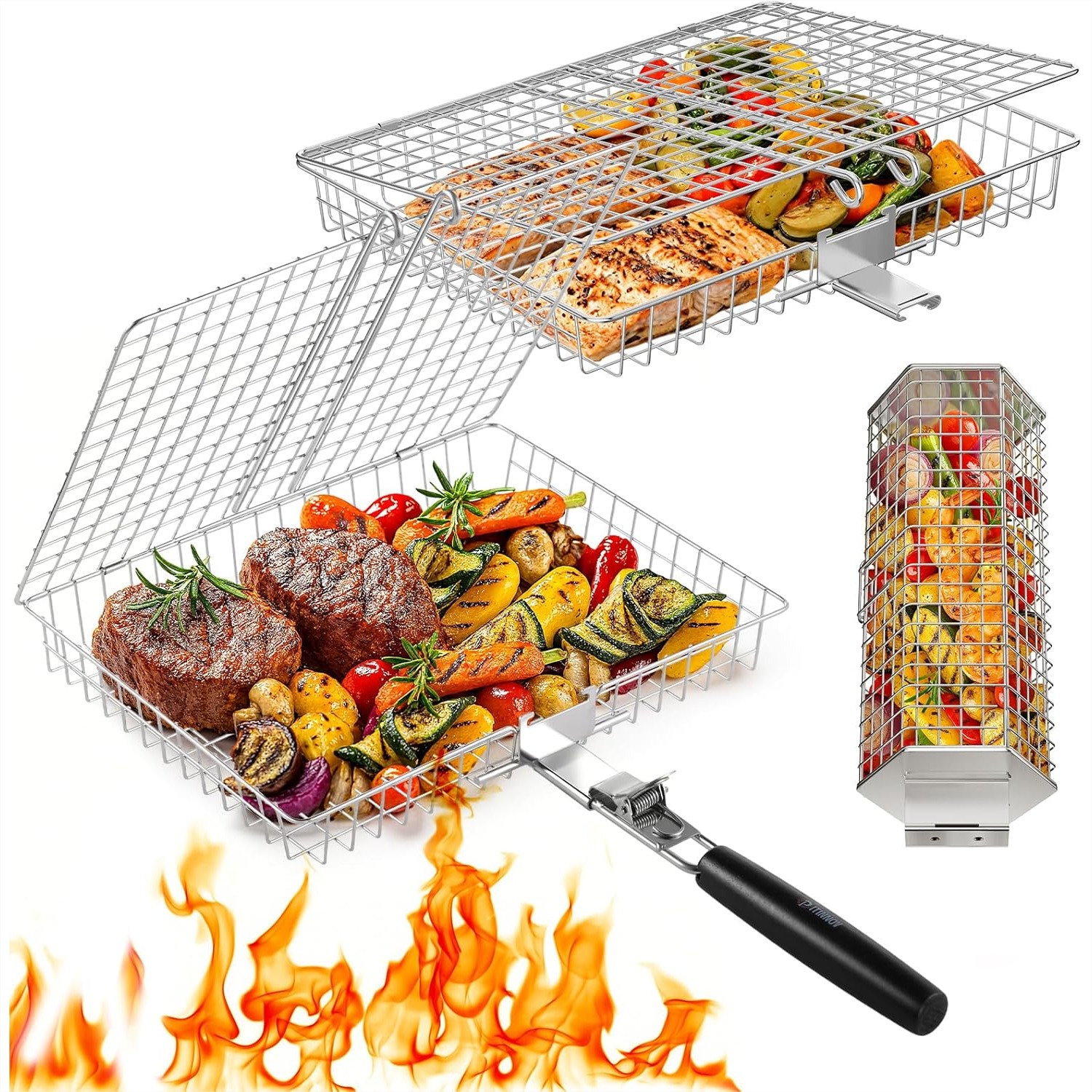 Grill Baskets For Outdoor Gril - Camping Cooking Bbq ulasan dan harga