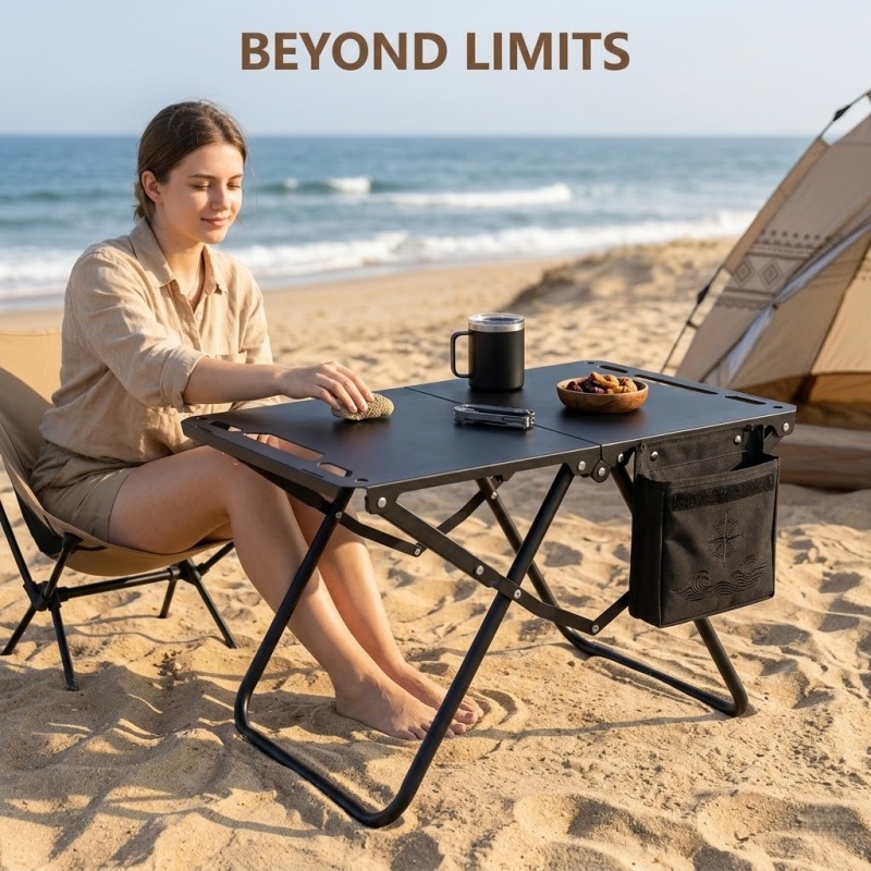 Foldable Outdoor Camping Beach - Camping Cooking Table Foldable ulasan dan harga