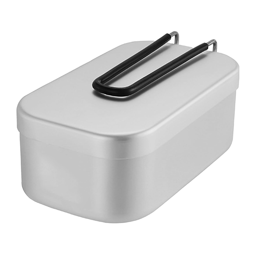 800ML Aluminum Lunch Boxes Out - Camping Hiking Cooking ulasan dan harga