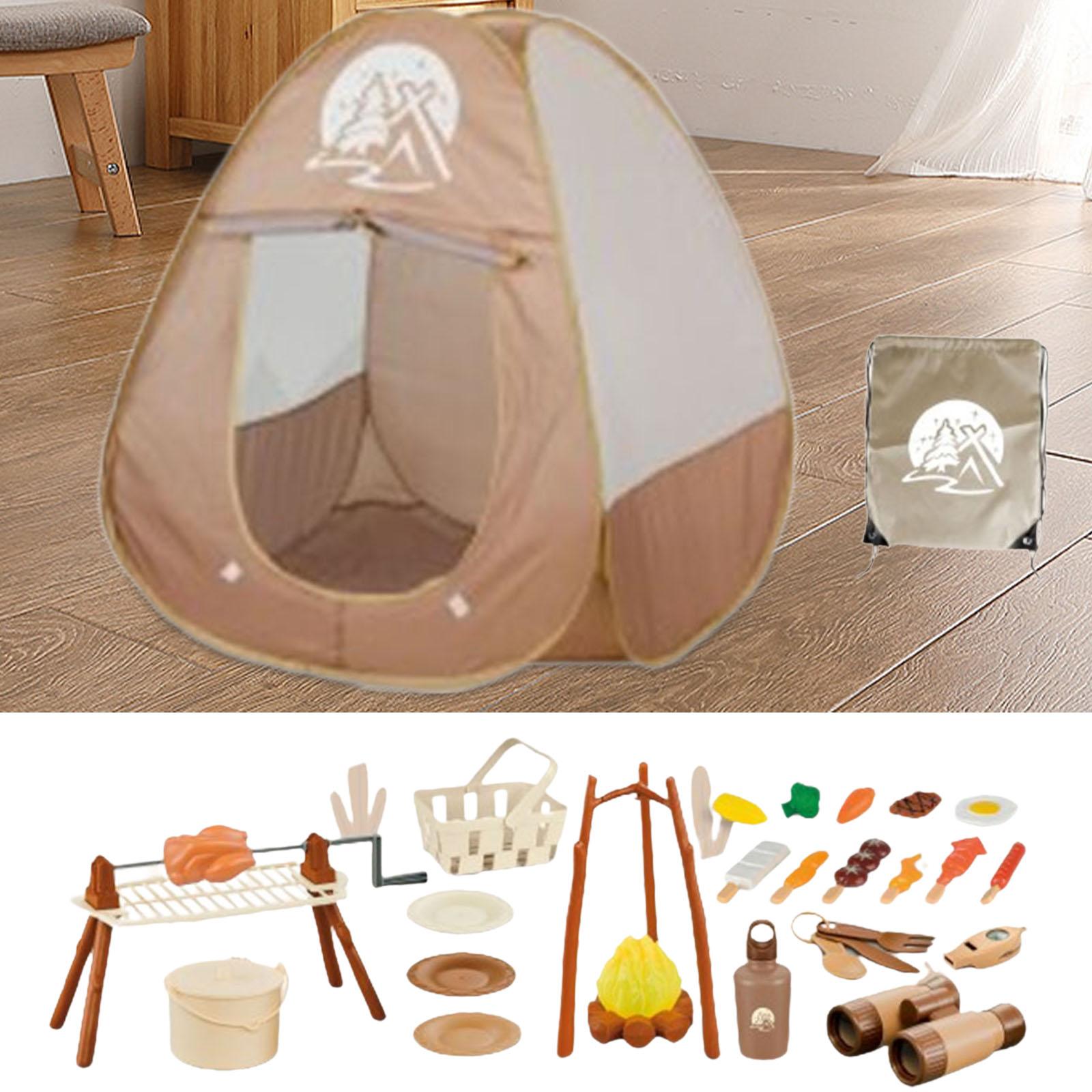 34x Kids Camping Set Pretend C - Camping Cooking Kids ulasan dan harga