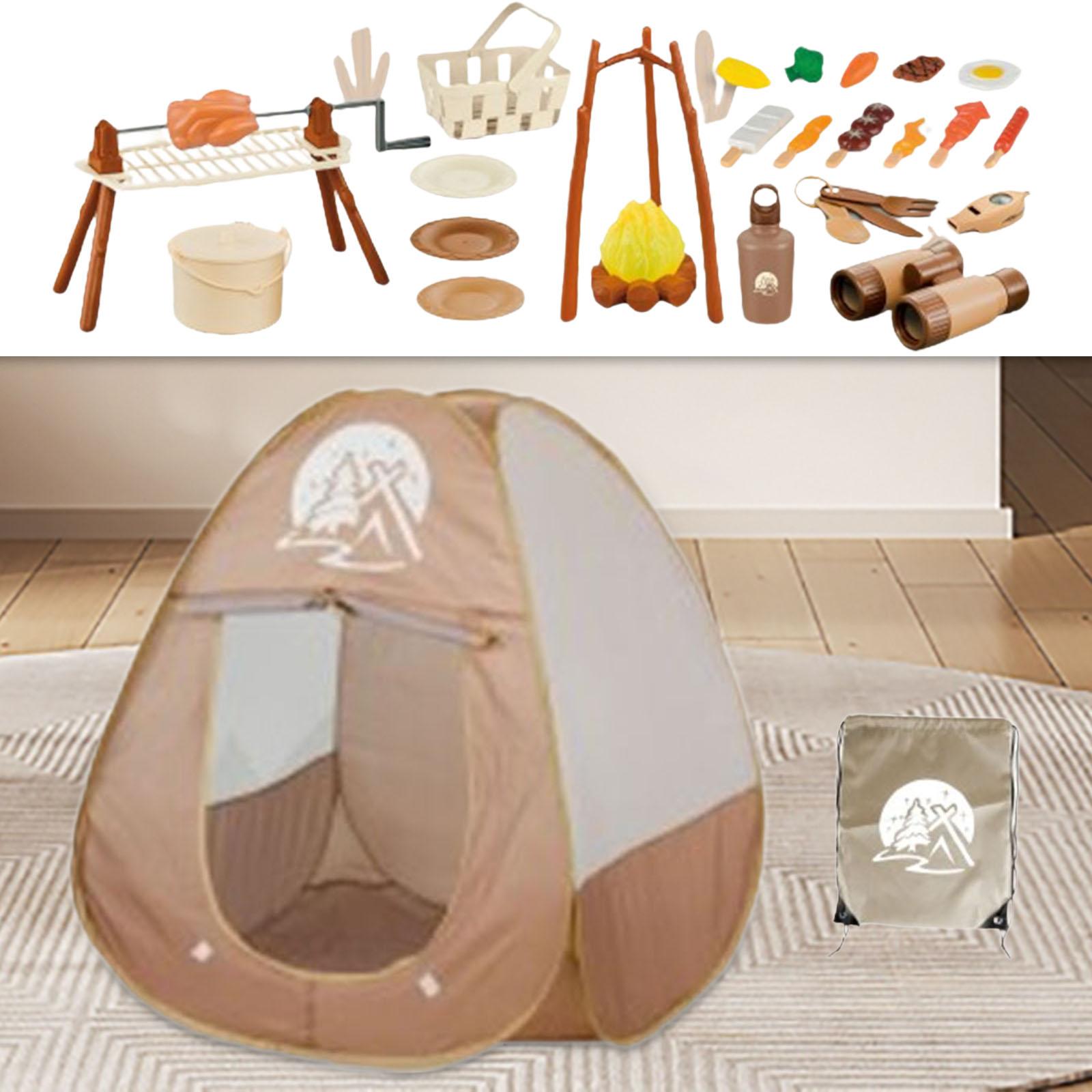 34x Kids Camping Set Pretend C - Camping Cooking Kids ulasan dan harga