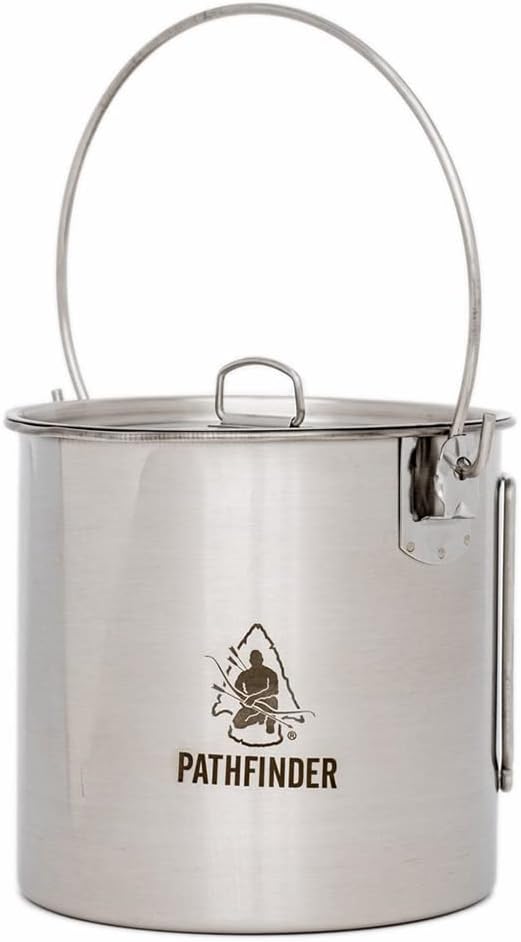 Stainless Steel Bush Pot and L - Camping Cooking Pot Stainless Steel ulasan dan harga