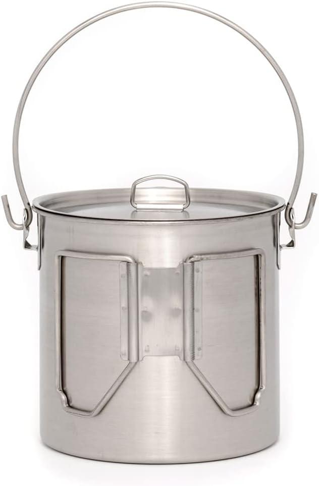 Stainless Steel Bush Pot and L - Camping Cooking Pot Stainless Steel ulasan dan harga