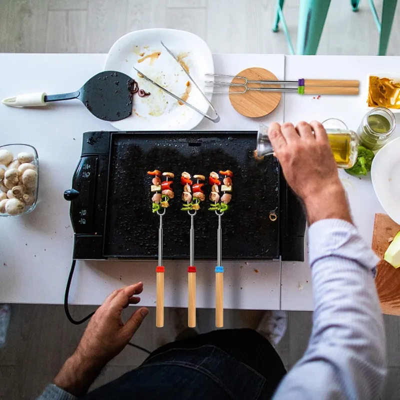 Stainless Steel Extendable Lon - Camping Cooking Bbq ulasan dan harga