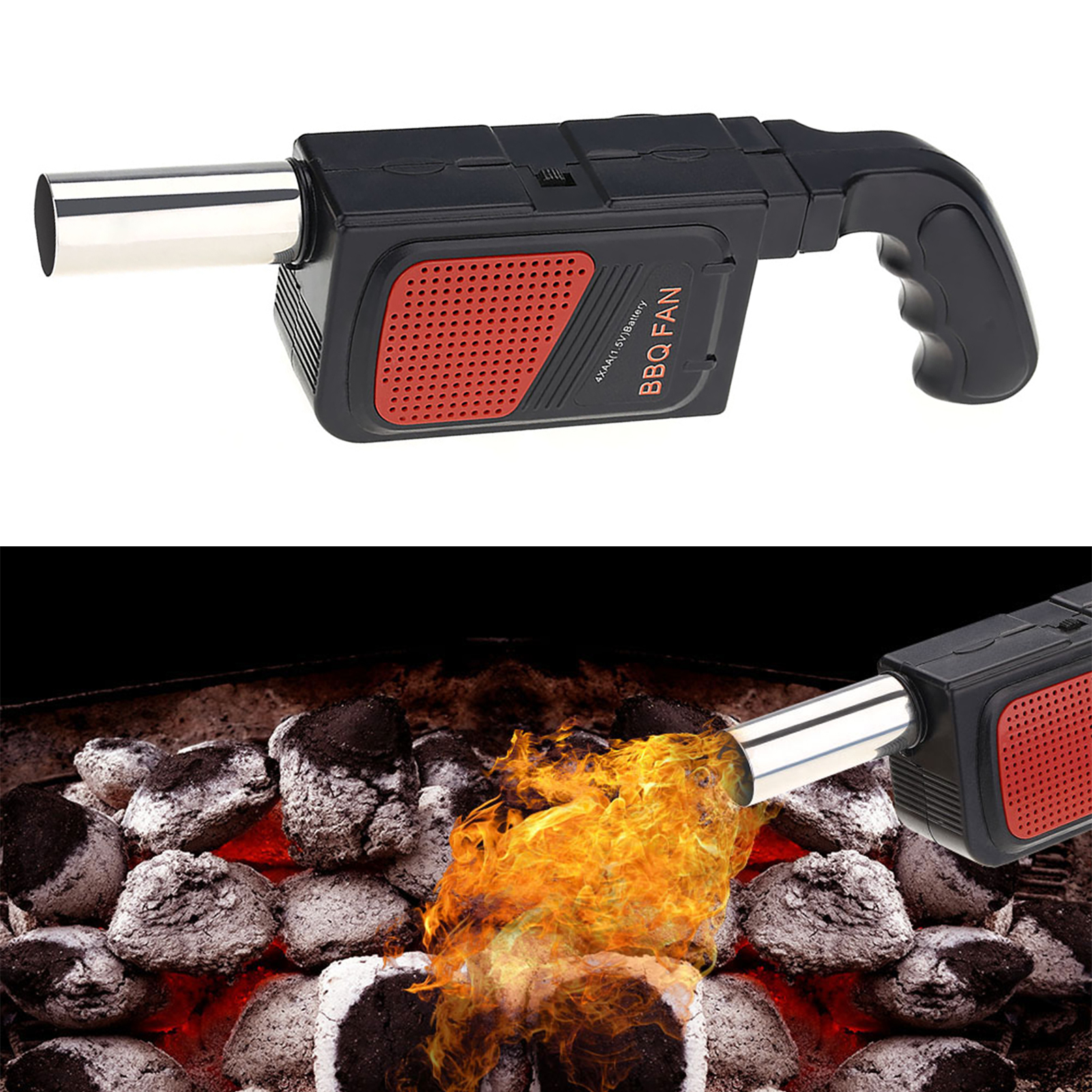 Handheld Electric BBQ Fan Air  - Camping Hiking Cooking ulasan dan harga