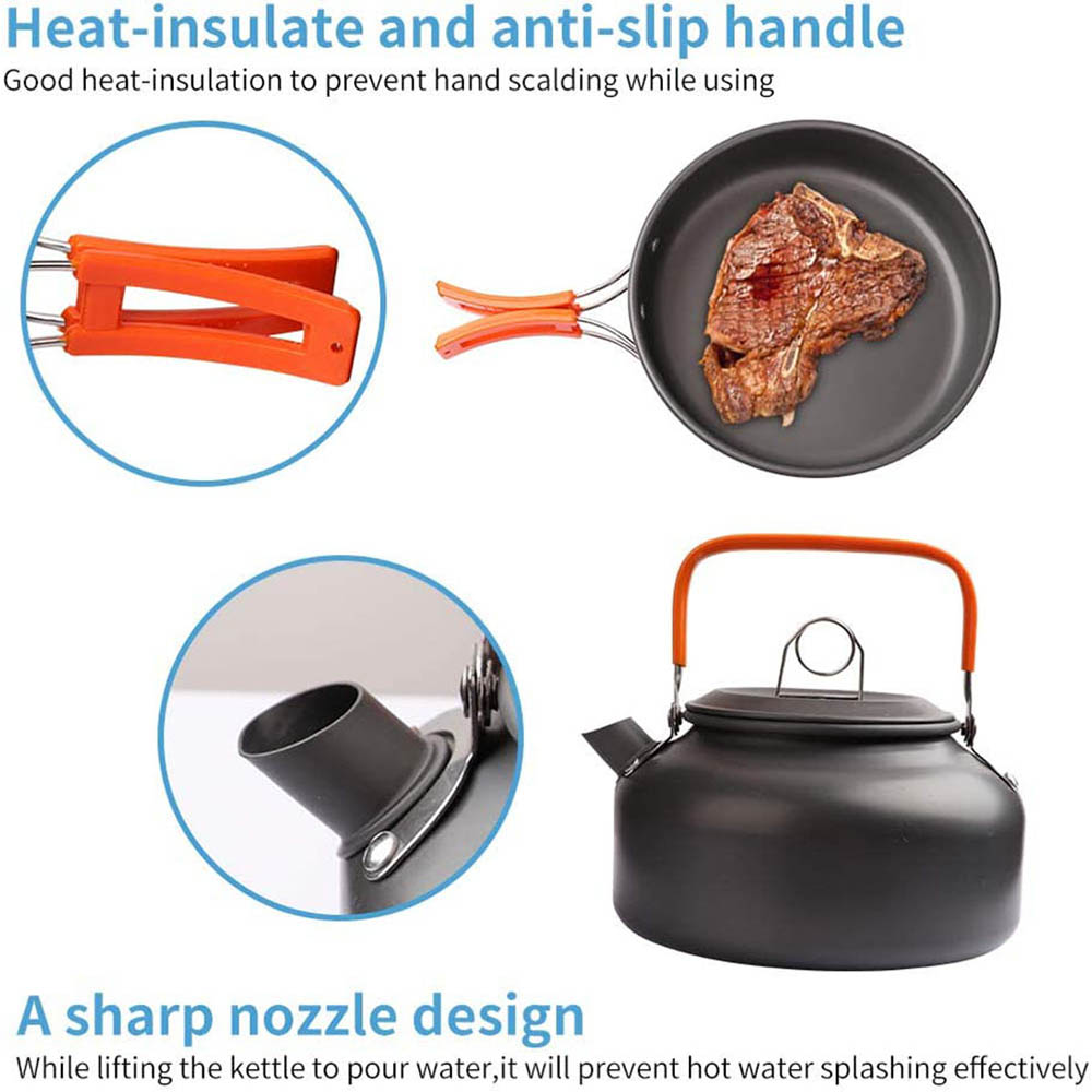 1pcs/1set Camping Cookware Kit - Camping Cooking Dishes ulasan dan harga