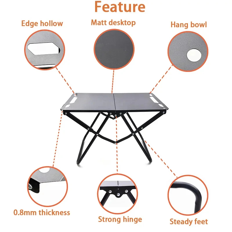 Foldable Portable Camping Tabl - Camping Cooking Table Foldable ulasan dan harga