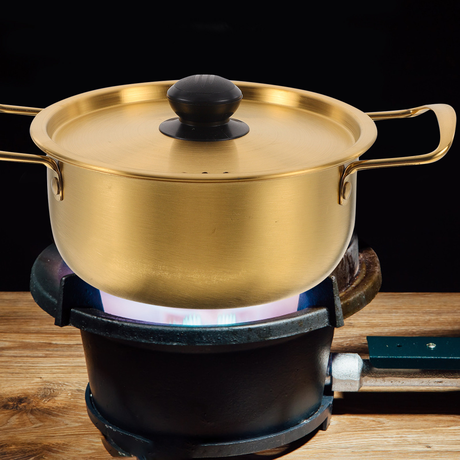 Stainless Steel Ramen Pot with - Camping Hiking Cooking ulasan dan harga