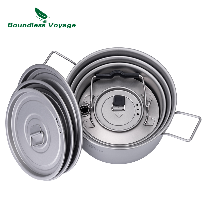 Boundless Voyage Titanium Pot  - Camping Hiking Cooking ulasan dan harga