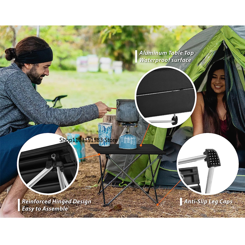 Portable Folding Camping Table - Camping Cooking Table Foldable ulasan dan harga