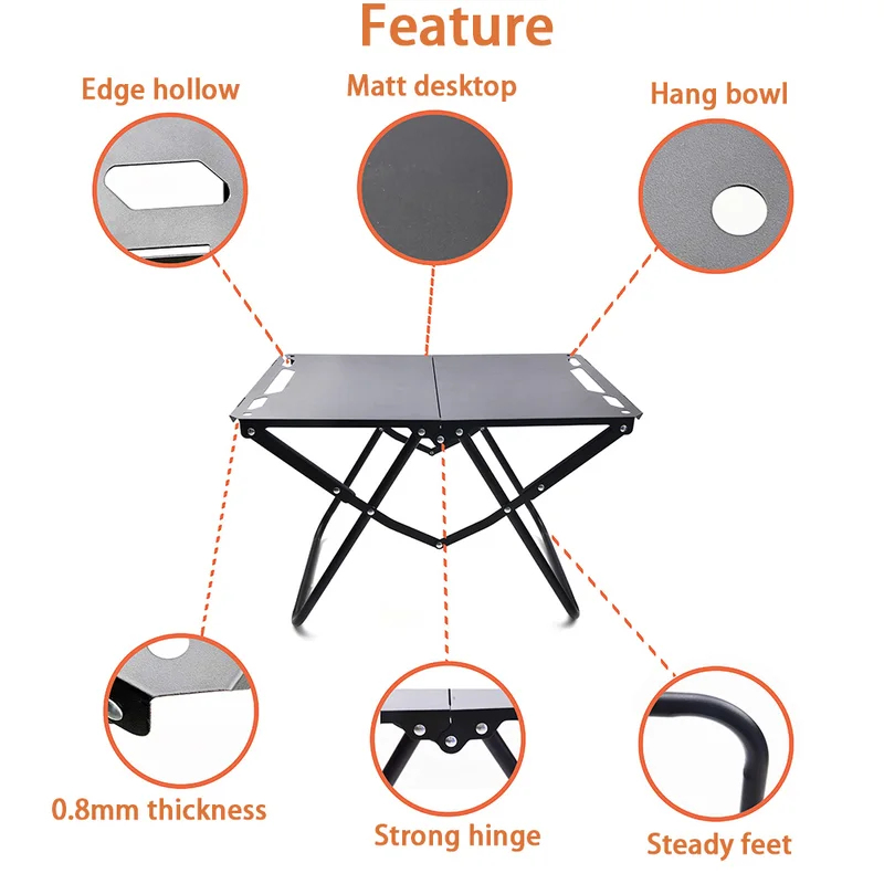 Portable Picnic Table for Beac - Camping Cooking Table Foldable ulasan dan harga
