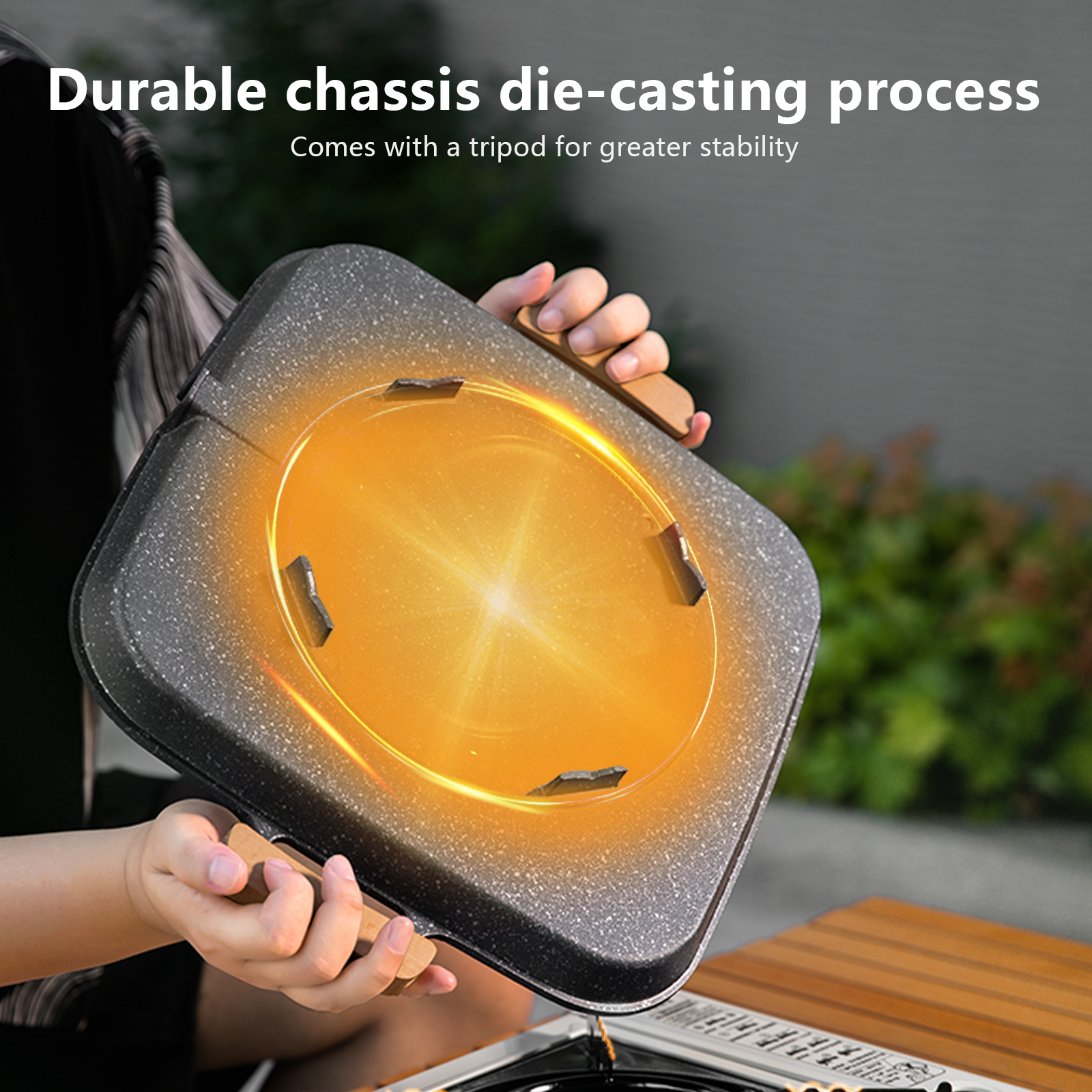 BISINNA Square BBQ Grill Pan N - Camping Cooking Dishes ulasan dan harga