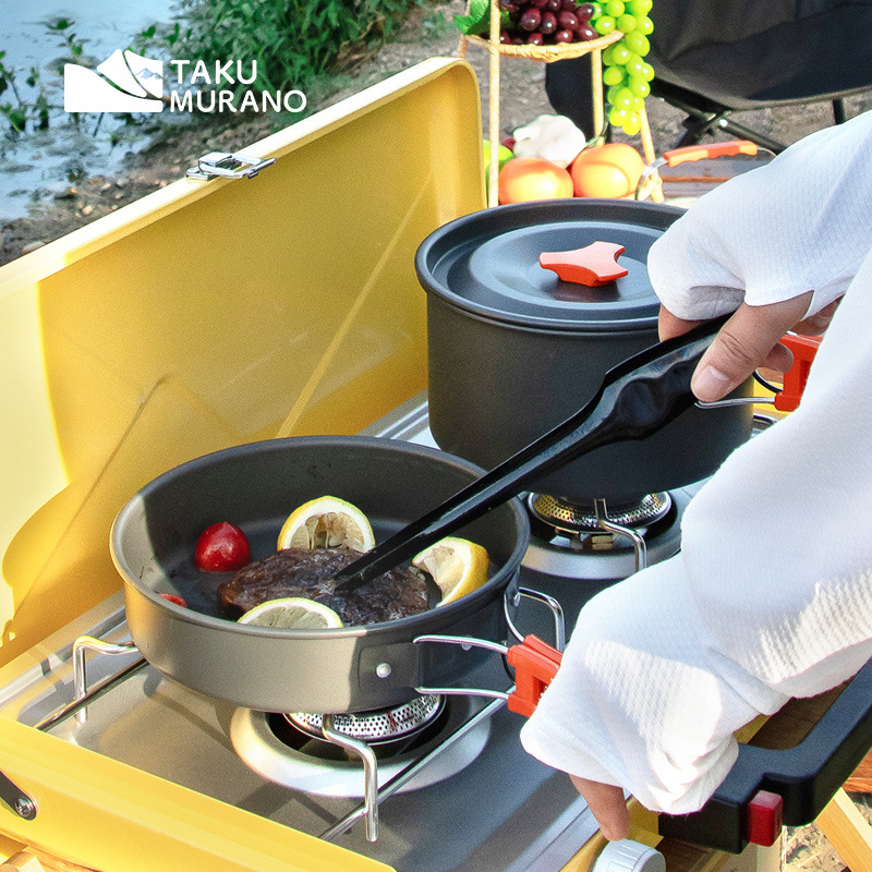 Camping Cookware Set Outdoor C - Camping Cooking Dishes ulasan dan harga