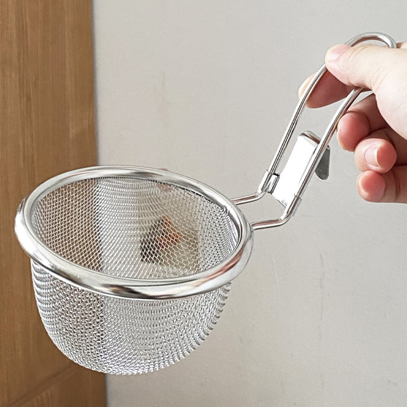 Fine Wire Mesh Food Strainer K - Camping Cooking Noodles ulasan dan harga