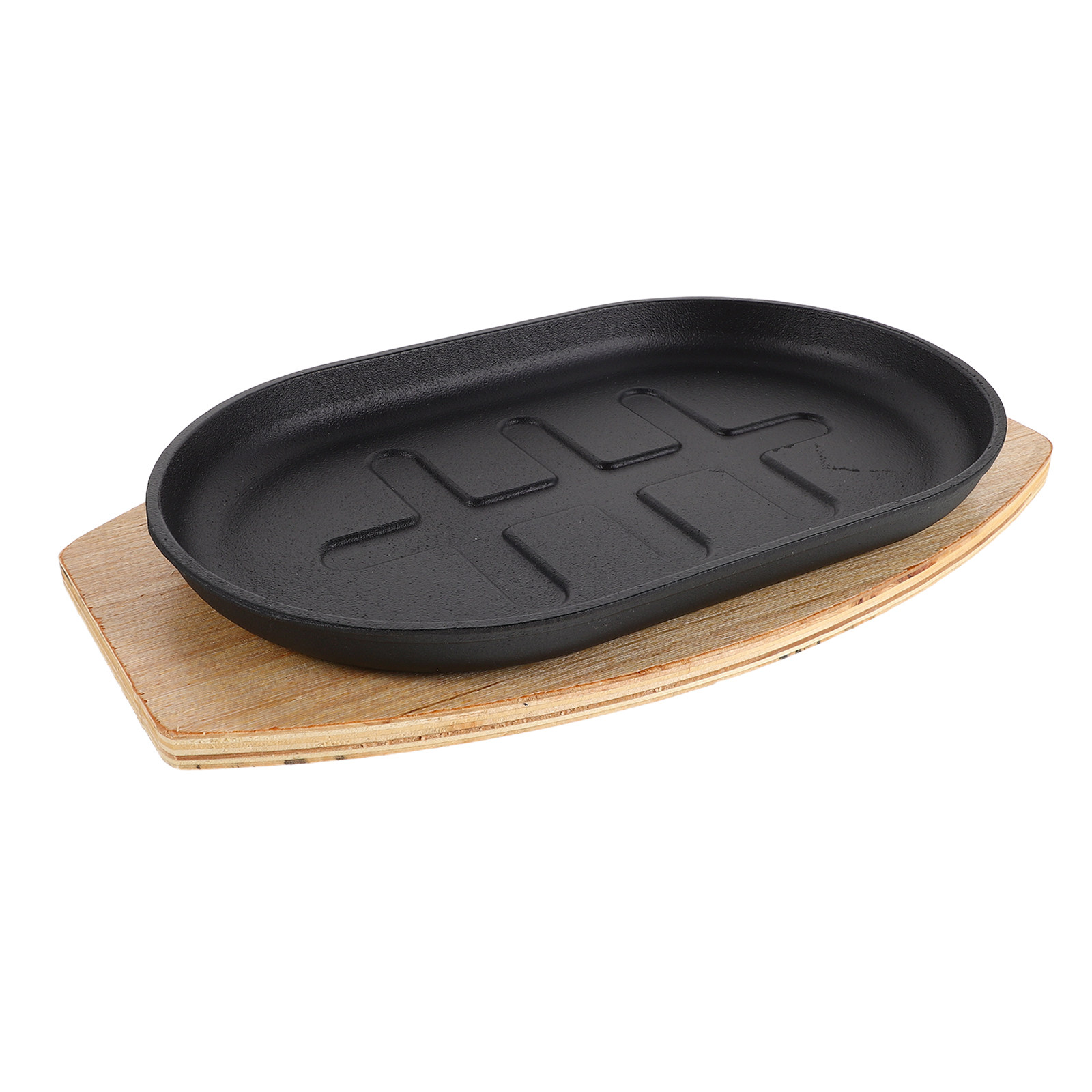 Cast Iron Sizzling Plate Pre-S - Camping Cooking Bbq ulasan dan harga