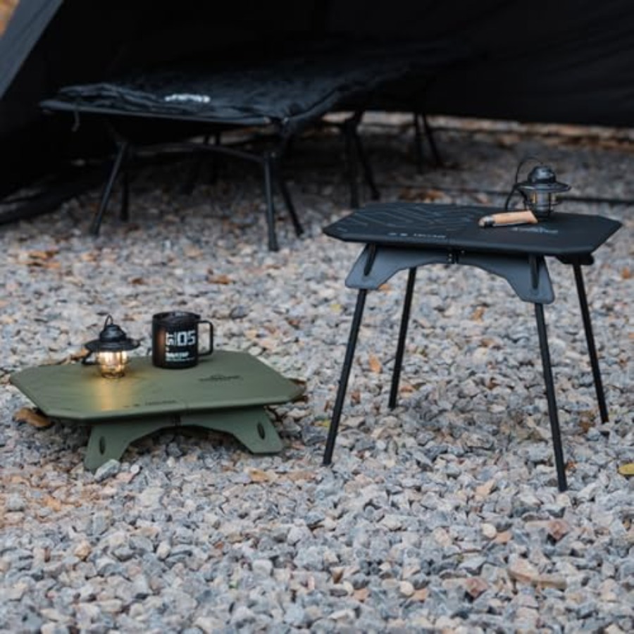 Folding Camp Table 2 in1 Adjus - Camping Cooking Table Foldable ulasan dan harga