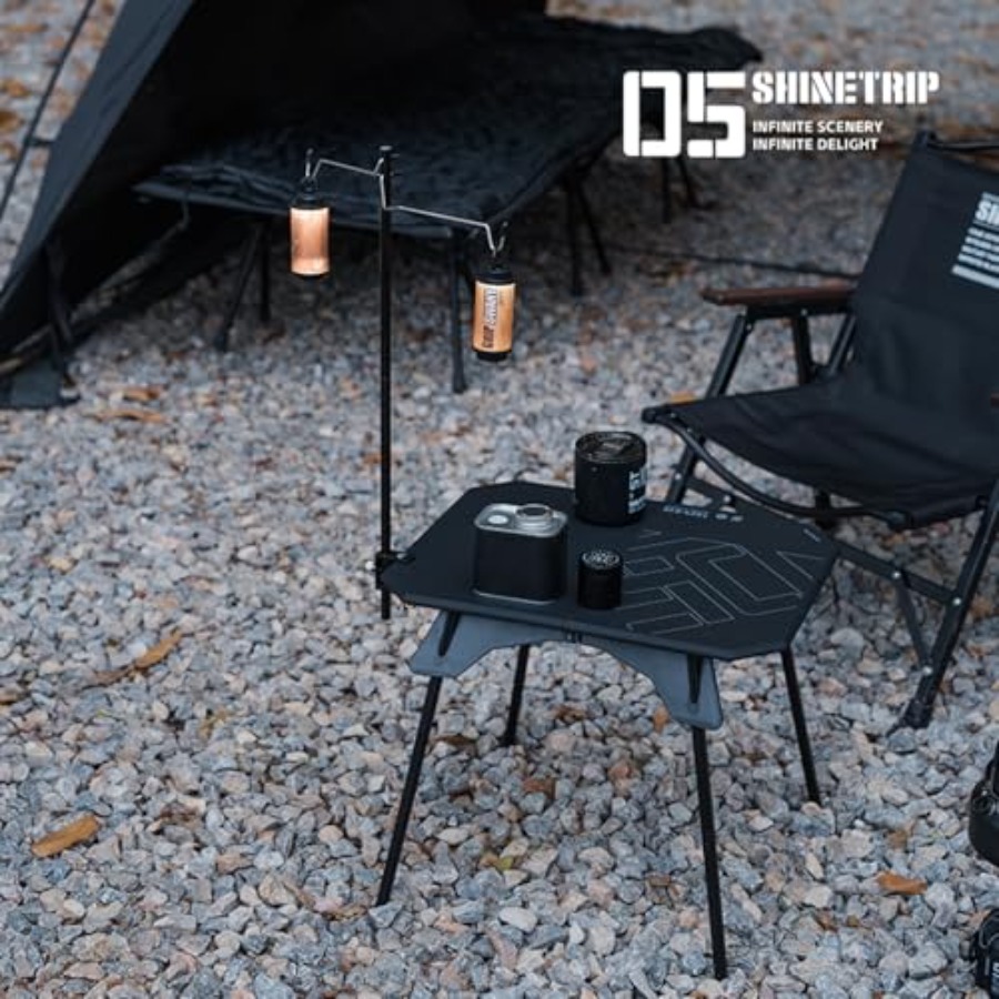 Folding Camp Table 2 in1 Adjus - Camping Cooking Table Foldable ulasan dan harga