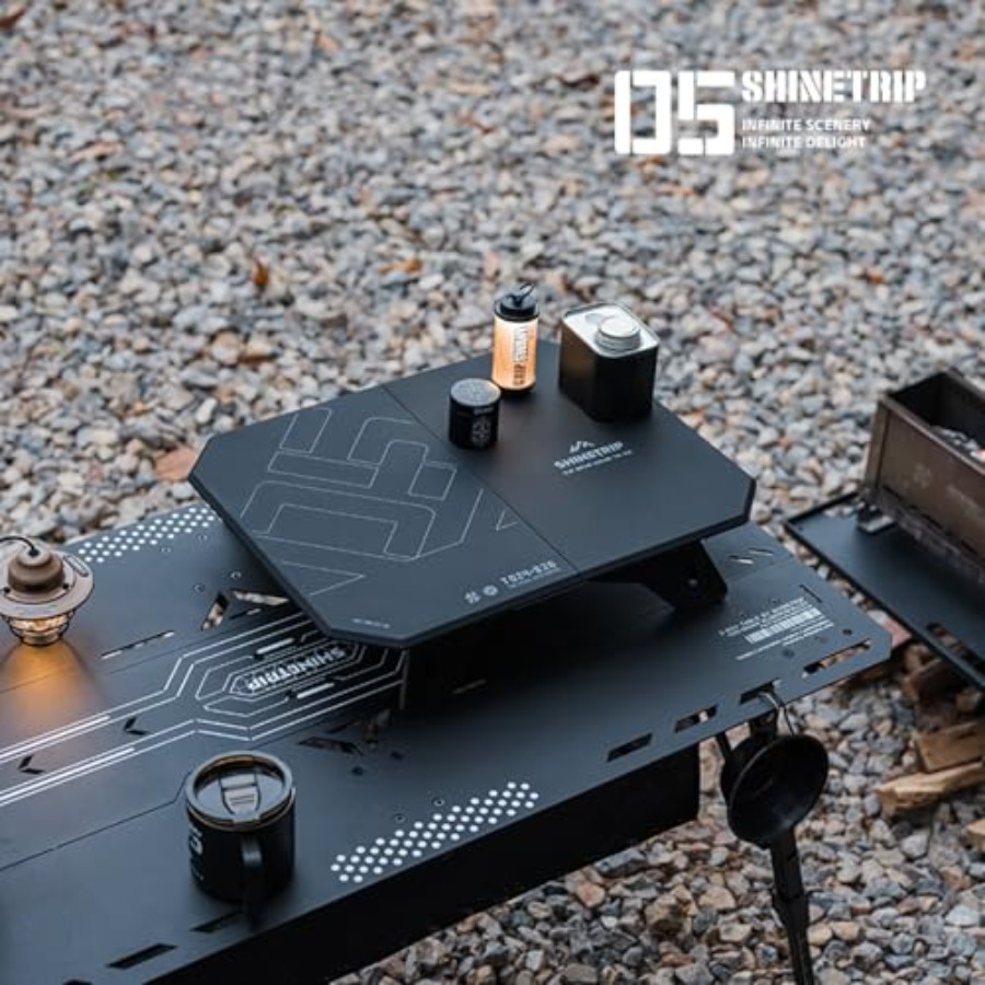 Folding Camp Table 2 in1 Adjus - Camping Cooking Table Foldable ulasan dan harga