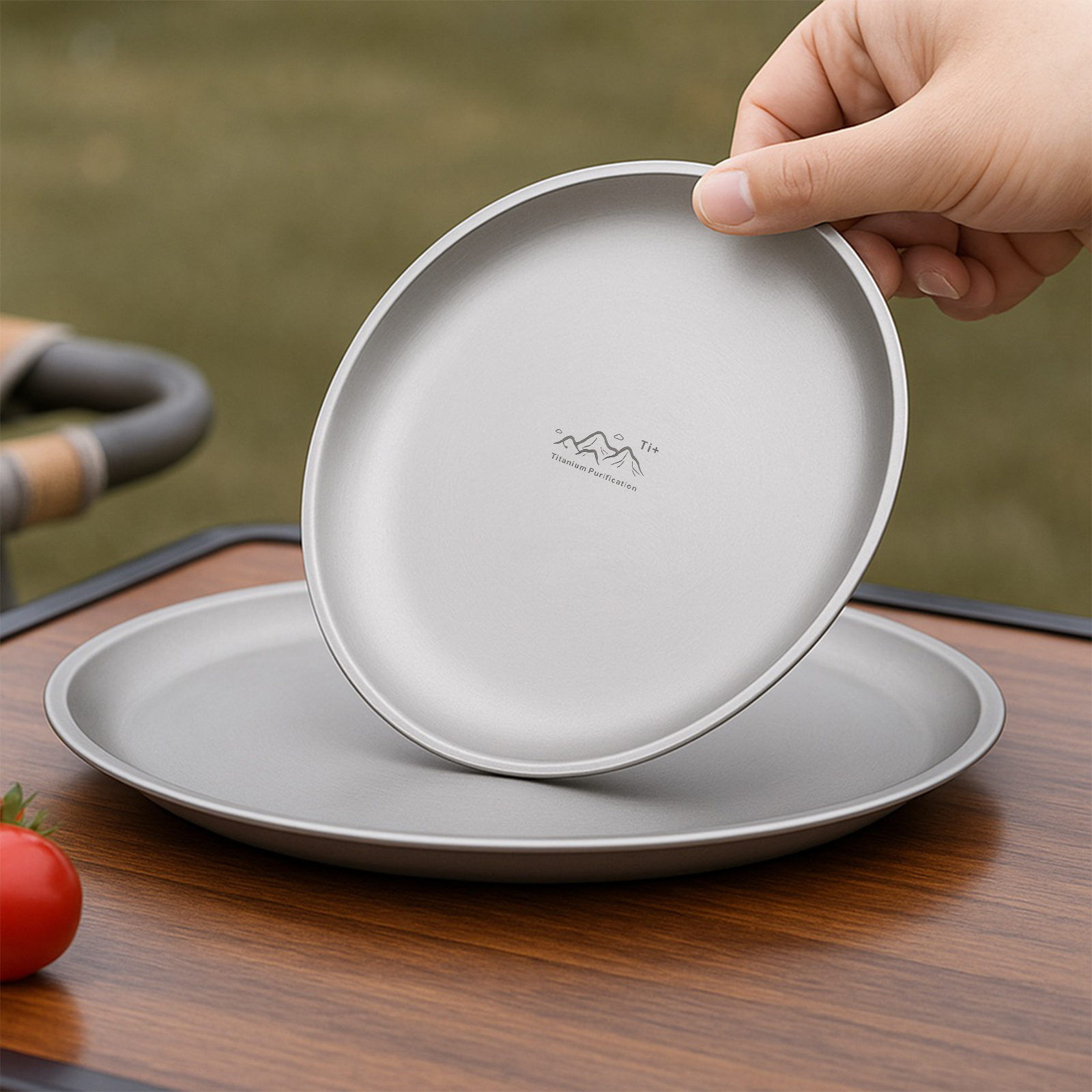 14/17/20cm Titanium Camping Pl - Camping Cooking Dishes ulasan dan harga
